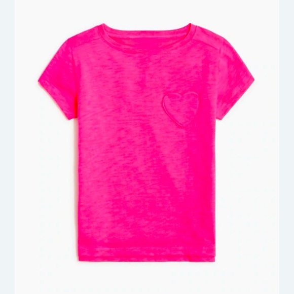 Joules EUC SZ 6 Pink T-Shirt with heart pocket - Picture 1 of 5